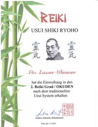 Diplom Reiki 2. Grad